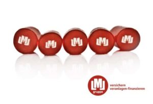 Werbebonbons mit Logo von LML Versicherungsmakler