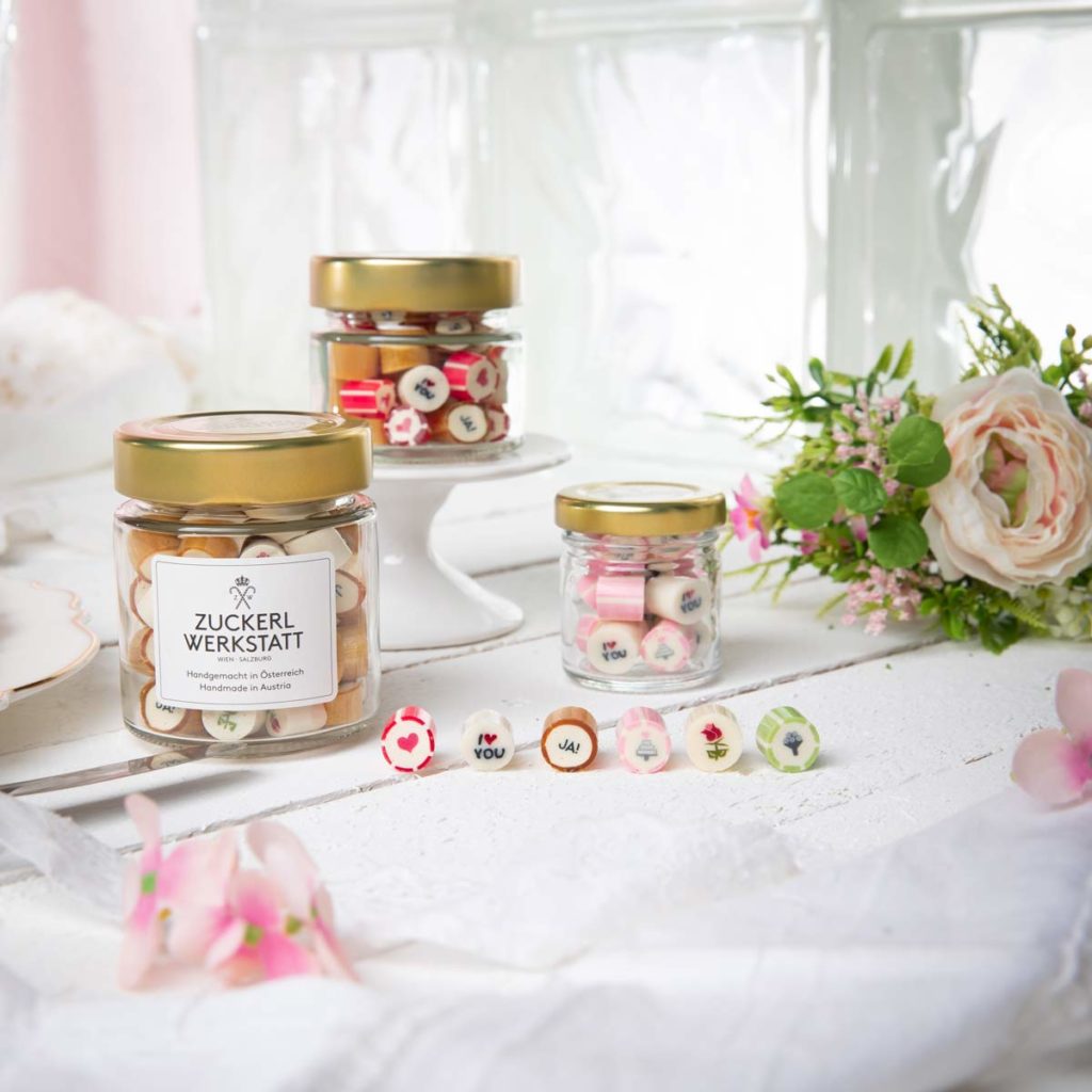 Hochzeit Bonbons als Gastgeschenke Die Zuckerlwerkstatt