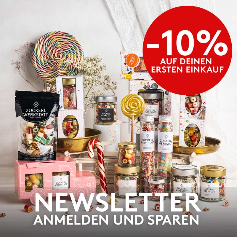 Newsletter anmelden und 10% sparen