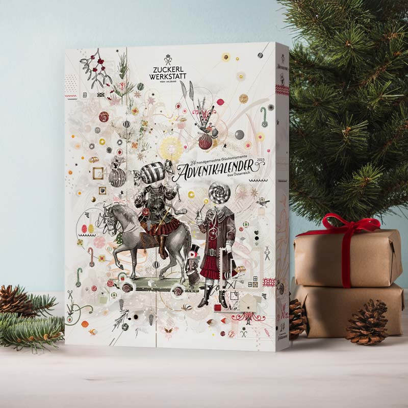 Adventkalender aus der Zuckerlwerkstatt mit handgemachten Süßigkeiten